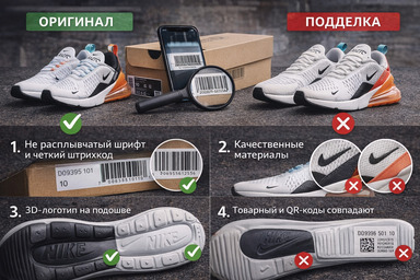 Как отличить оригинальные кроссовки от подделки: 8 правил